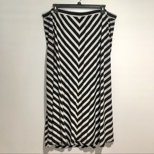 Faded Glory striped maxi dress EUC